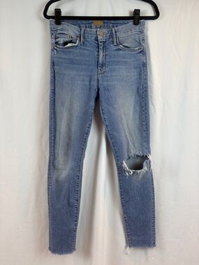 Light Blue Distressed‎ Women's Jeans